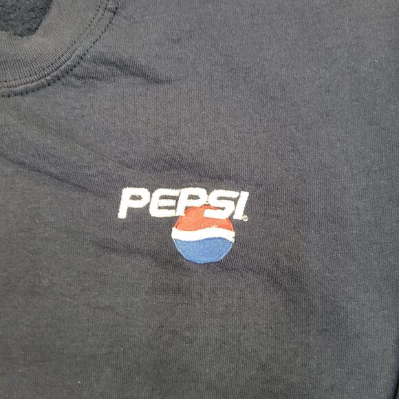 Vintage Pepsi Sweatshirt Medium 22x25 Navy-Blue - Picture 10 of 14